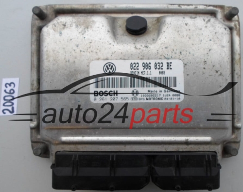 KOMPUTER STEROWNIK SILNIKA VW VOLKSWAGEN TOUAREG 3.2 V6 BOSCH 0 261 207 565, 0261207565, 022 906 032 BE, 022906032BE