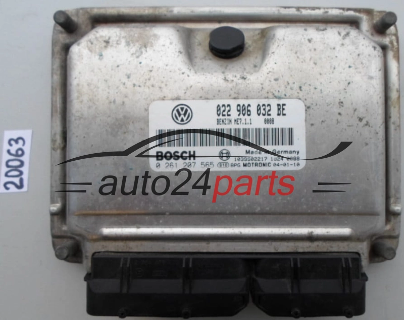 KOMPUTER STEROWNIK SILNIKA VW VOLKSWAGEN TOUAREG 3.2 V6 BOSCH 0 261 207 565, 0261207565, 022 906 032 BE, 022906032BE