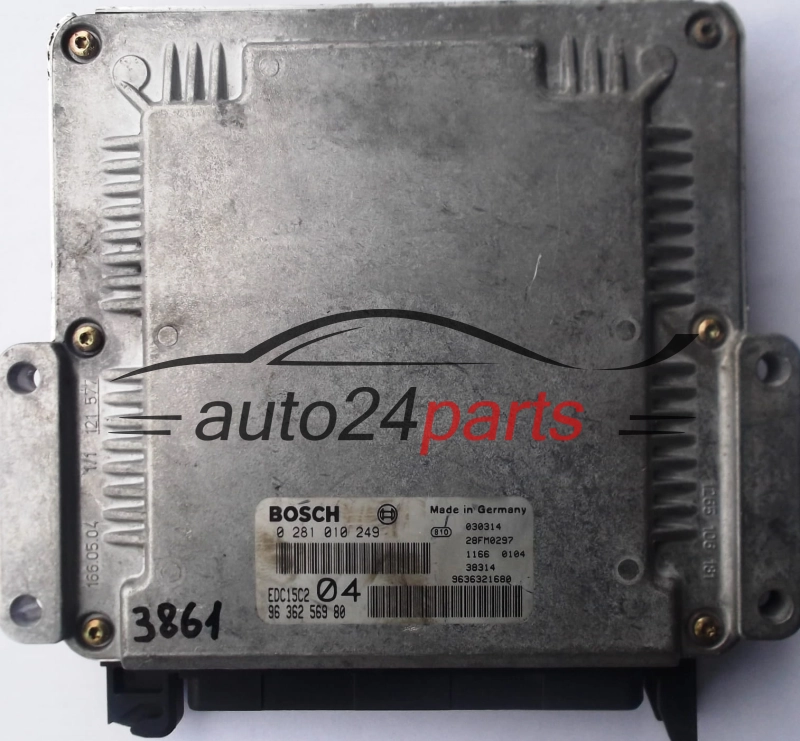 MOTORSTEUERGERÄT ECU STEUERGERAT CITROEN XSARA PICASSO PEUGEOT 306 2.0 HDI BOSCH 0281010249