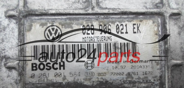 KOMPUTER STEROWNIK SILNIKA SEAT IBIZA CORDOBA 1.9TDI, BOSCH 0 281 001 584, 0281001584, 028 906 021 EK, 028906021EK
