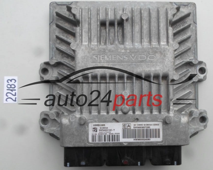 Μονάδα Ελέγχου Κινητήρα CITROEN PEUGEOT 2.0 HDI 5WS40313C-T, 5WS40313CT, 9663607280, 9655534080, SID803A