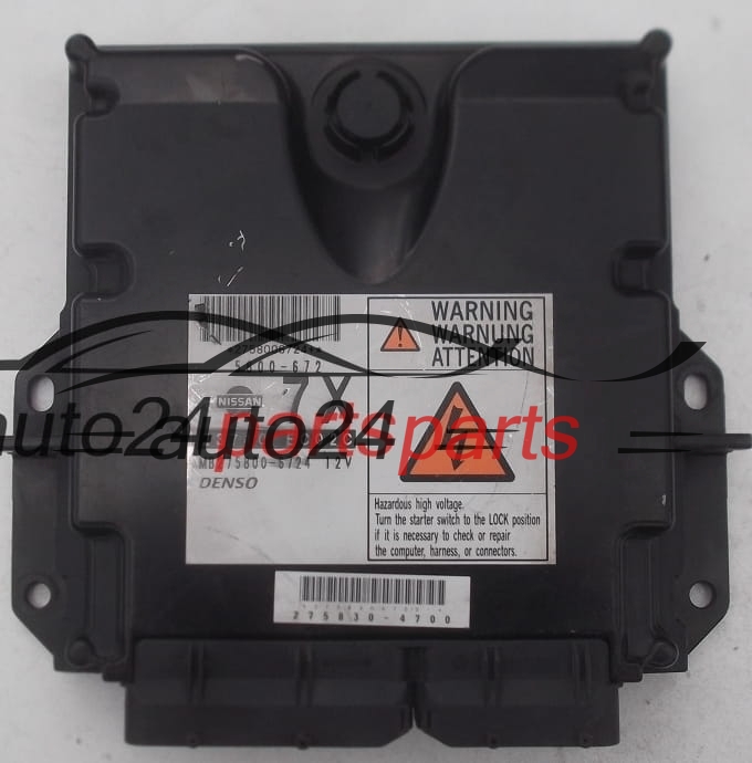 ECU CENTRALITA DE MOTOR NISSAN NAVARA DENSO MB275800-6724, MB2758006724, 23710 EC02C, 23710EC02C, 7X
