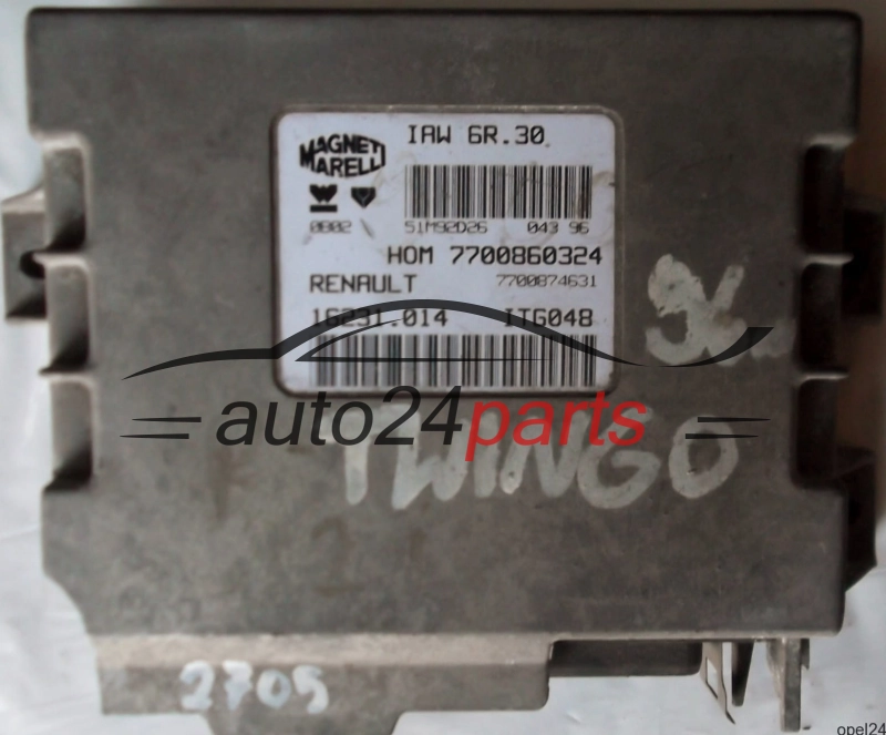  MOTORSTEUERGERÄT ECU STEUERGERÄT RENAULT TWINGO 1.2 IAW6R30