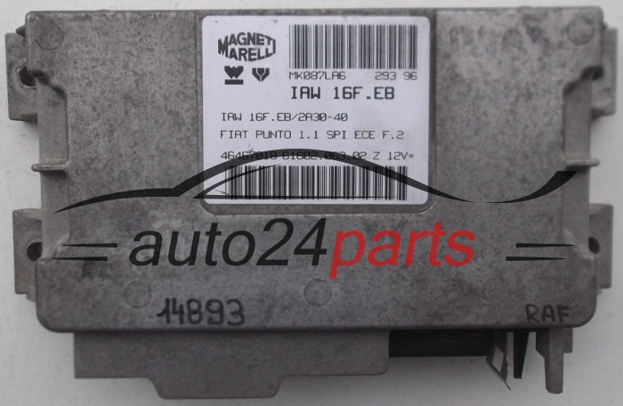 CENTRALINA DO MOTORE FIAT PUNTO 1.1 MAGNETI MARELLI IAW 16F.EB, IAW16FEB, 46467018, 61602.063.02, 6160206302
