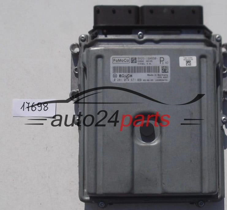 ECU ENGINE CONTROLLER JAGUAR XJ 351, LAND ROVER 3.0 D, BOSCH 0 281 014 671,  FoMoCo 9X2Q-12A650-P