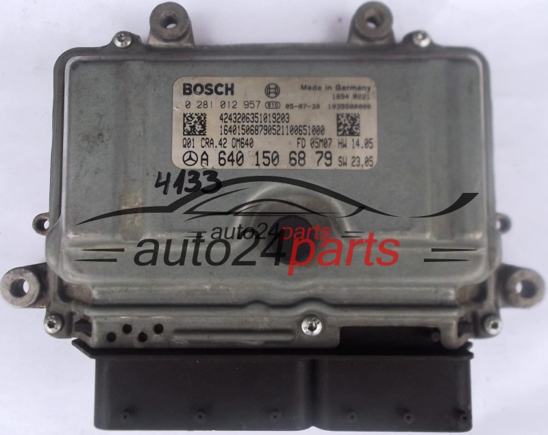 MERCEDES B180 2.0 CDI A6401506879, 6401506879, A 640 150 68 79 BOSCH 0281012957, 0 281 012 957