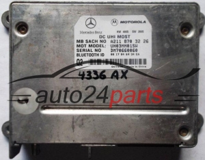 STEUERGERAT BLUETOOTH TELEFON MERCEDES W203 W209 W211 W220 A2118703226, 2118703226, A 211 870 32 26, UH03MM01SW, UH03MM01RW