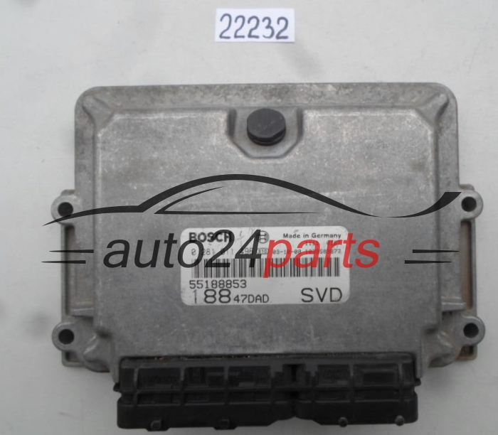 KOMPUTER STEROWNIK SILNIKA FIAT PUNTO BOSCH 0 281 011 496, 0281011496, 55188853