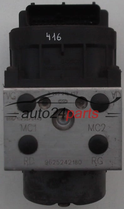 Pompa abs i sterownik PEUGEOT CITROEN 0265216457 9625242180 0273004173
