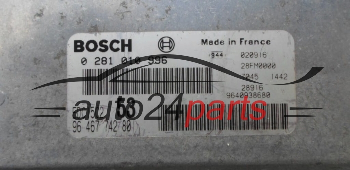 Μονάδα Ελέγχου Κινητήρα CITROEN 2.0 HDI BOSCH 96 467 742 80