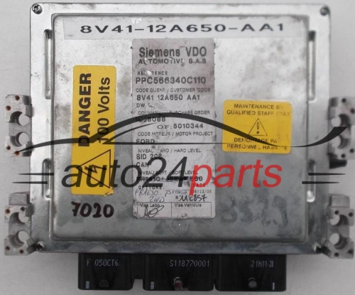 KOMPUTER STEROWNIK SILNIKA FORD 2.0 TDCI 8V41-12A650-AA1, 8V4112A650AA1, 5010344, PPC566340C110 - 7020