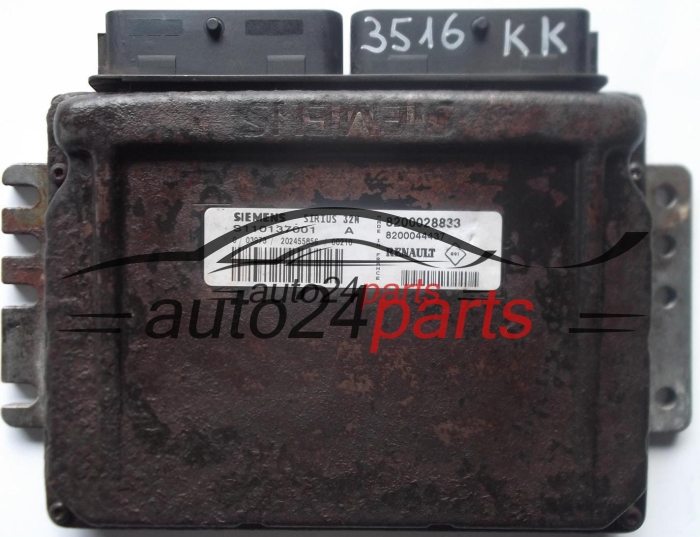 CENTRALINA DO MOTORE RENAULT MEGANE SCENIC 1.6 SIEMENS SIRIUS 32N S110137001A, 8200028833, 8200044437