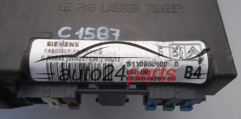 Steuergerät Modul BSI  CITROEN PEUGEOT SIEMENS S110950400 D, 9639849280 00