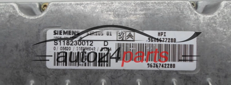 ECU ENGINE CONTROLLER CITROEN S118230012 D, S118230012D, SIRIUS 81