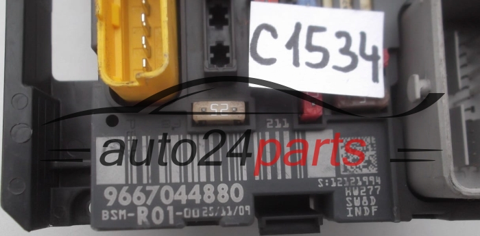 Centralina de comando do sistema confort  BSM CITROEN C4 PICASSO 9667044880 