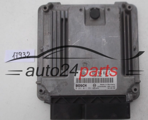 ECU ENGINE CONTROLLER SKODA OCTAVIA 2.0 TDI BOSCH 0 281 011 391, 0281011391, 03G 906 016 F, 03G906016F