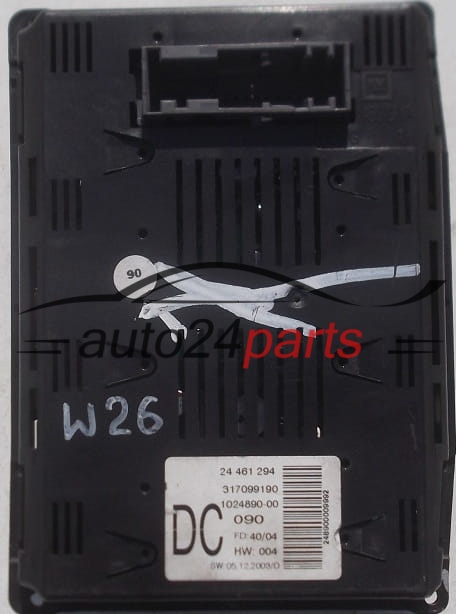 Affichage multifonction radio  OPEL VECTRA C GM  24461294DC, 102489000