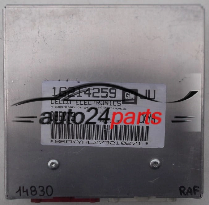 MOTORSTEUERGERÄT ECU STEUERGERAT OPEL ASTRA 1.6 X16XE DELCO 16214259 JU, 16214259JU, D96019, CDJF, BZKY, CKYH
