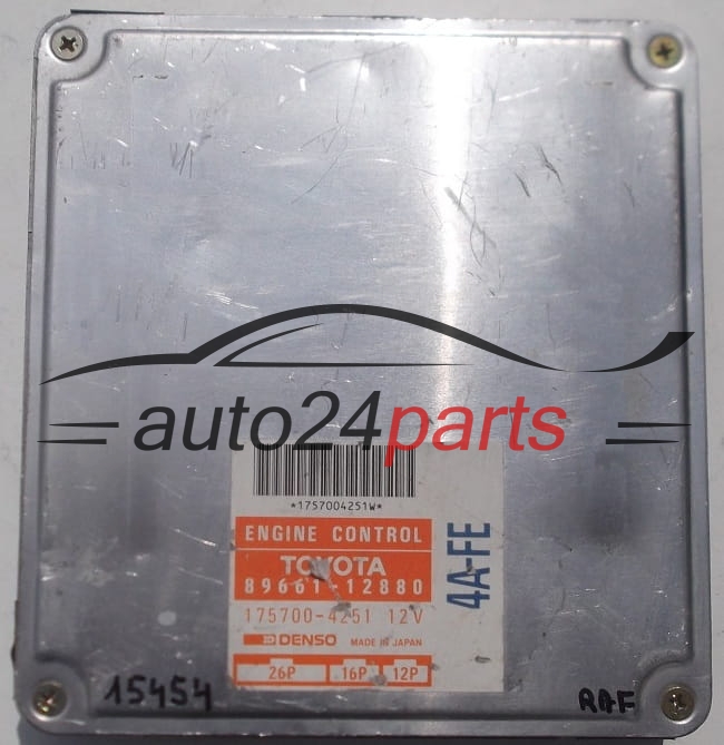 MOTORSTEUERGERÄT ECU STEUERGERAT TOYOTA COROLLA DENSO 175700-4251, 1757004251, 89661-12880, 8966112880