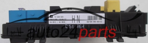 Central do sistema elétrico com caixa de relés e fusíveis, central de controle modul BSI OPEL ASTRA H ZAFIRA B GM 13 220 829 HN