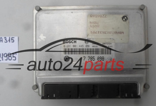  BMW 3 E46 320 D 320D BOSCH 0281001445, 0 281 001 445, 7785098, 7 785 098
