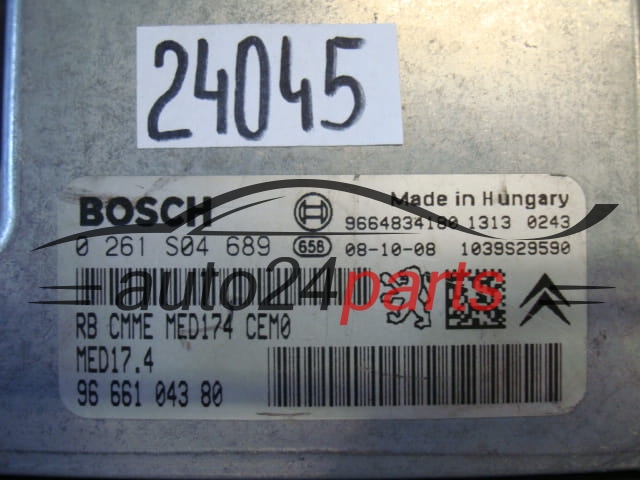 CITROEN PEUGEOT BOSCH 0 261 S04 689, 0261S04689, 9666104380, MED17.4