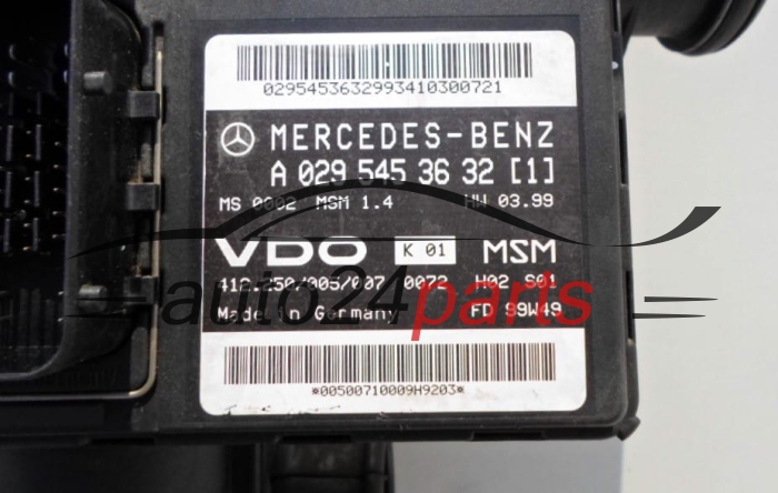 Μονάδα Ελέγχου Κινητήρα MERCEDES VDO 412.250/005/007, A 029 545 36 32