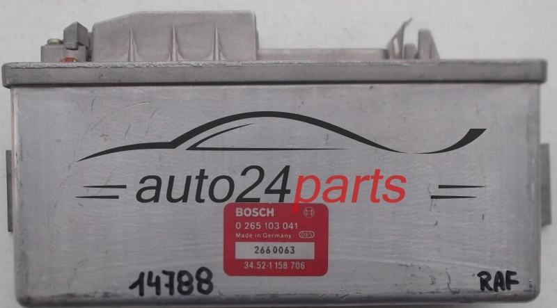 ECU CONTROLLER ABS BMW 3ER E30 BOSCH 0 265 103 041, 0265103041, 34.52-1 158 706, 34521158706 