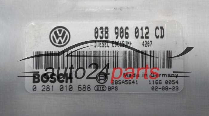 MOTORSTEUERGERÄT ECU STEUERGERÄT  VOLKSWAGEN SEAT SKODA 1.9 SDI BOSCH  0281010688,  038906012CD