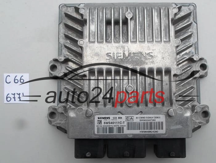 CENTRALINA MOTORE  CITROEN C2 1.4 HDI SIEMENS SID 804 5WS40111C-T, 5WS40111CT SW9653447380 HW9648624280