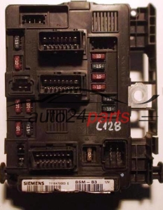 CENTRALITA DE CONFORT CITROEN C2 C3 C5 XSARA PICASSO SIEMENS T118470003G, T118470003 G, 9643498880-00 BSM-B3