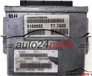 CENTRALINA DO MOTORE SAAB 9-5 2.3, T7.7A06, T77A06, 5380076, 123421548, 5168992
