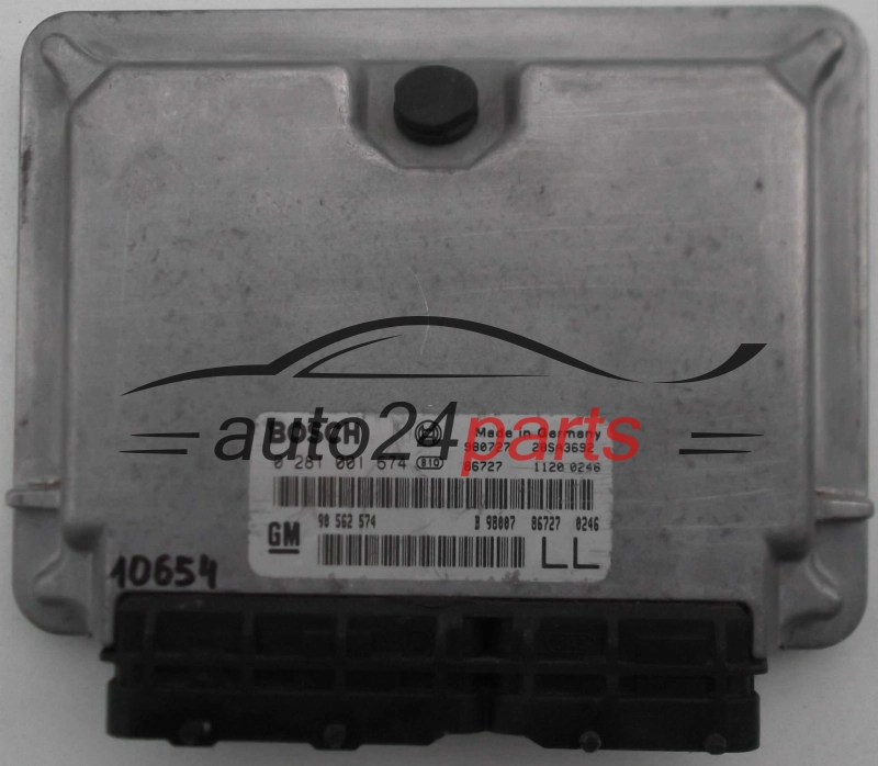 KOMPUTER STEROWNIK SILNIKA OPEL ASTRA VECTRA ZAFIRA 2.0 BOSCH 0 281 001 674, 0281001674, GM 90 562 574 LL, 90562574LL, 90562574 