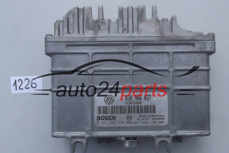 KOMPUTER STEROWNIK SILNIKA SEAT AROSA VW GOLF 1.4 030906027, 030 906 027, BOSCH 0261204436, 0 261 204 436 