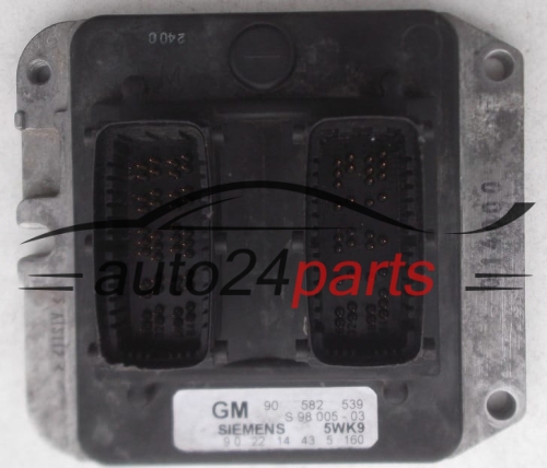 CALCULATEUR MOTEUR OPEL ASTRA ZAFIRA 1.8 X18XE1 SIEMENS 5WK9 5 160, 5WK95160, GM 90 582 539, 90582539