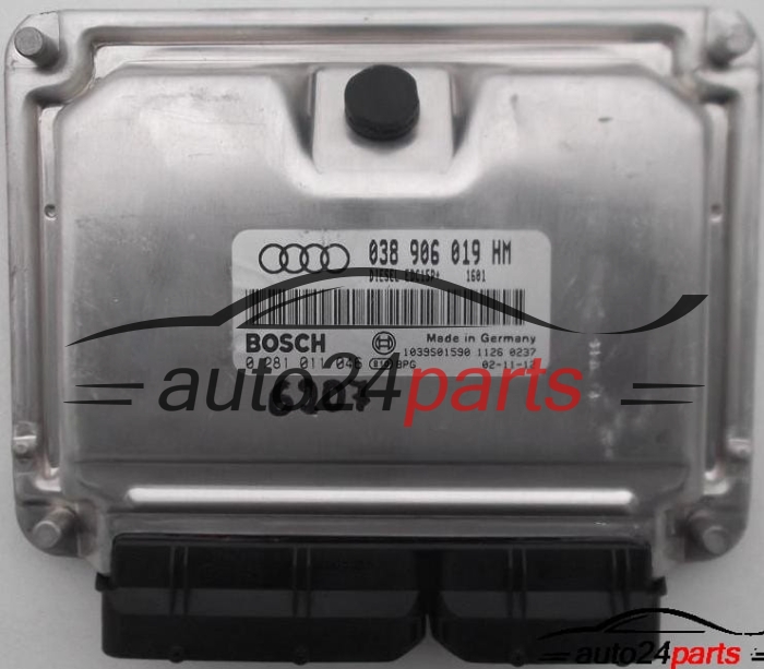 CALCULATEUR MOTEUR AUDI A6 1.9 TDI AVF 038 906 019 HM, 038906019HM, BOSCH 0 281 011 046, 0281011046 