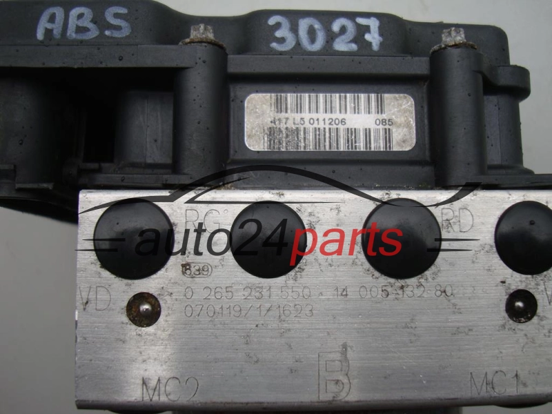 Αντλία αβς CITROEN PEUGEOT BOSCH 0 265 231 550, 0265231550, 1400513280, 0265800427
