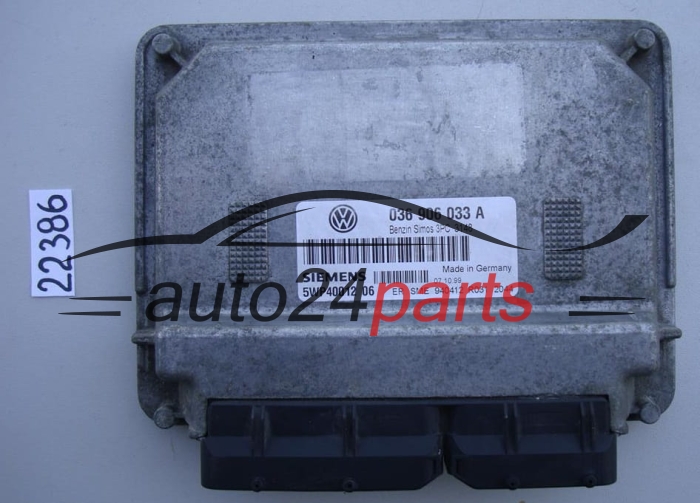 KOMPUTER STEROWNIK SILNIKA VW VOLKSWAGEN POLO 1.6 GTI ARC 036906033A, 036 906 033 A, SIEMENS 5WP40012 06