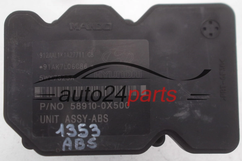 ABS CENTRALINA POMPA  58910-0X500, 589100X500, MANDO BH60109100, 5WY7825A 