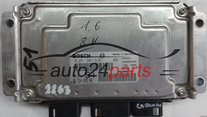 ECU ENGINE CONTROLLER CITROEN XSARA PICASSO 1.6 BOSCH 0 261 207 318 