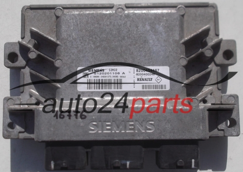 ECU ENGINE CONTROLLER RENAULT CLIO SIEMENS S120201108 A, S120201108A, 8200454467, 8200400246, SIM32