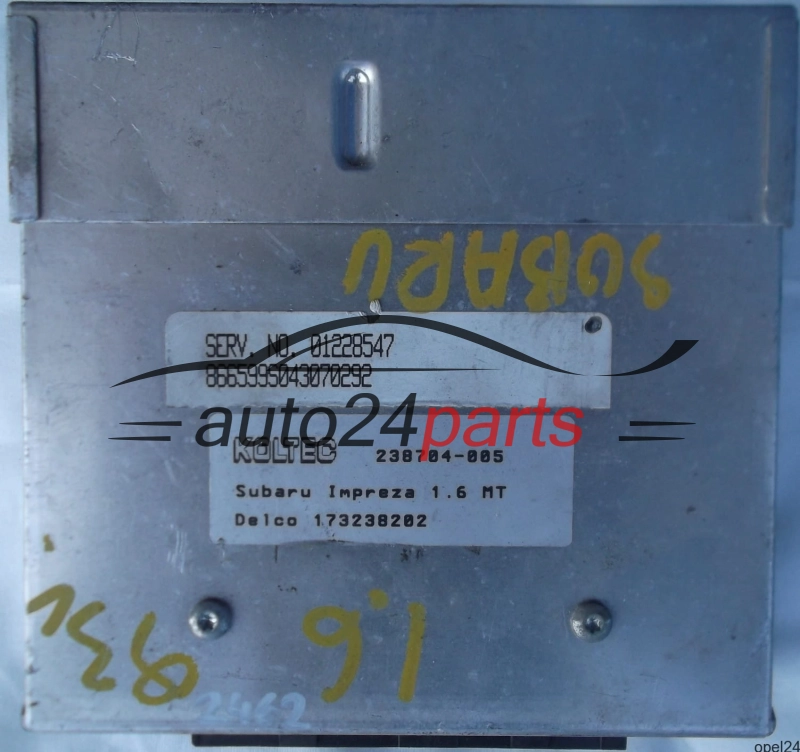 CENTRALINA MOTORE  SUBARU IMPREZA 1.6 MT DELCO 173238202 238704-005 01228547