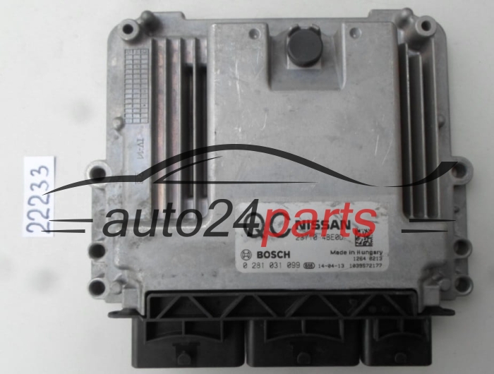 KOMPUTER STEROWNIK SILNIKA NISSAN X-TRAIL BOSCH 0 281 031 099, 0281031099, 23710 4BE0D, 237104BE0D