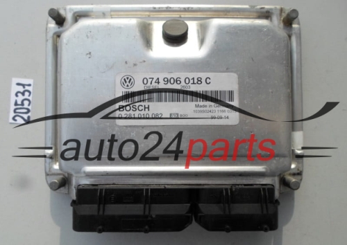 KOMPUTER STEROWNIK SILNIKA VW VOLKSWAGEN T4 2.5 TDI 074906018C, 074 906 018 C, BOSCH 0281010082, 0 281 010 082, DIESEL 2520 28SA4060