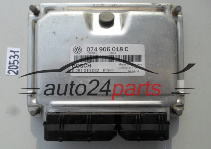 KOMPUTER STEROWNIK SILNIKA VW VOLKSWAGEN T4 2.5 TDI 074906018C, 074 906 018 C, BOSCH 0281010082, 0 281 010 082, DIESEL 2520 28SA4060