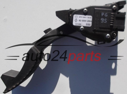 PEDAL DE ACELERADOR POTENCIOMETRO RENAULT LAGUNA 82 0000 2904, 8200002904, 6PV 008 119-00, 6PV00811900