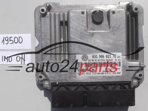 KOMPUTER STEROWNIK SILNIKA SKODA OCTAVIA BOSCH 0 281 014 715,  03G 906 021 TG