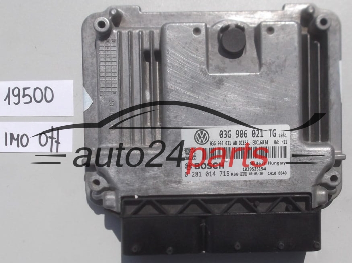 KOMPUTER STEROWNIK SILNIKA SKODA OCTAVIA BOSCH 0 281 014 715,  03G 906 021 TG