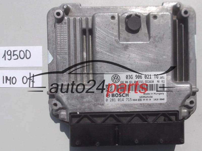 Motorsteuergerät SKODA OCTAVIA BOSCH 0281014715 03G906021TG 03G906021AB EDC16U34