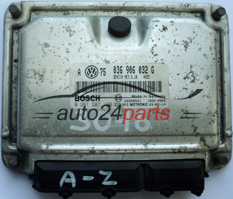 036906032G, 036 906 032 G, BOSCH 0261207190, 0 261 207 190